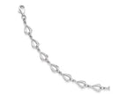 FJC Finejewelers 14k White Gold Polished Link Bracelet