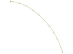FJC Finejewelers 14k Yellow Gold Polished And Bright Cut Heart Anklet W/1in Ext
