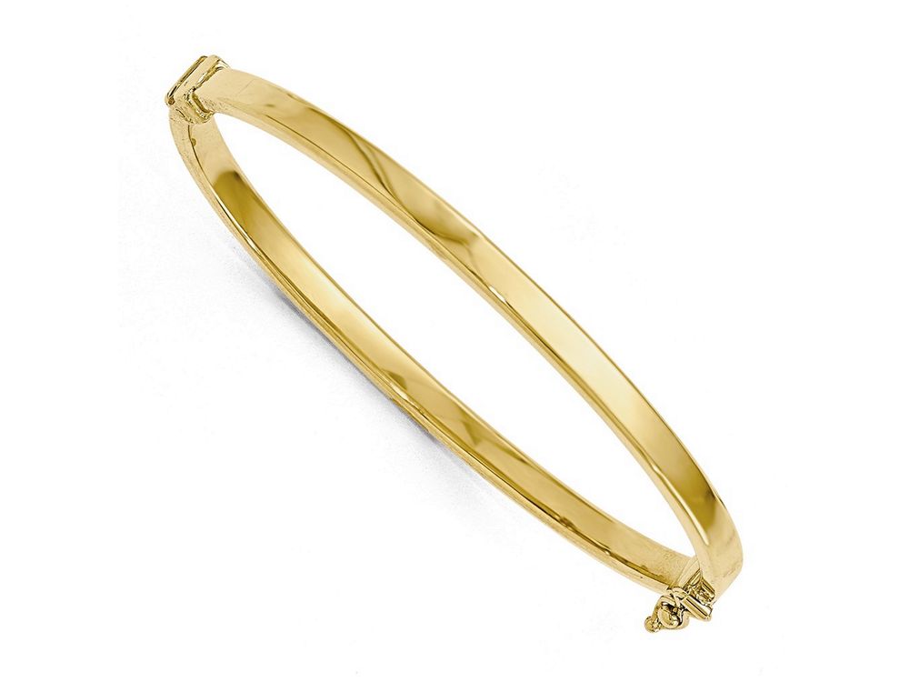 FJC Finejewelers 14k Gold Polished Hinged Bangle Bracelet