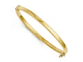 FJC Finejewelers 14k Gold Polished Hinged Bangle Bracelet