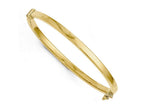 FJC Finejewelers 14k Gold Polished Hinged Bangle Bracelet
