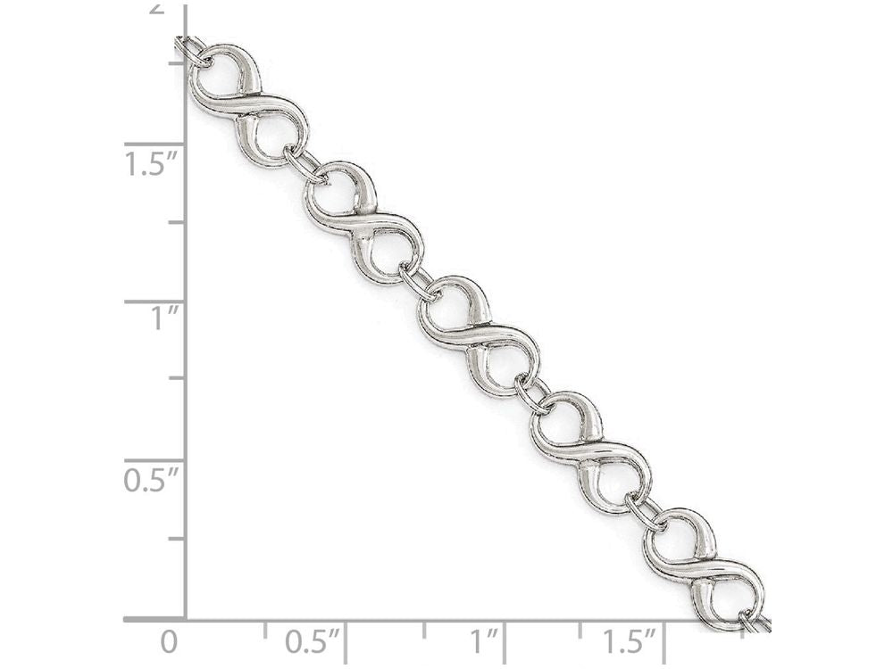 FJC Finejewelers 14k White Gold Polished Bracelet