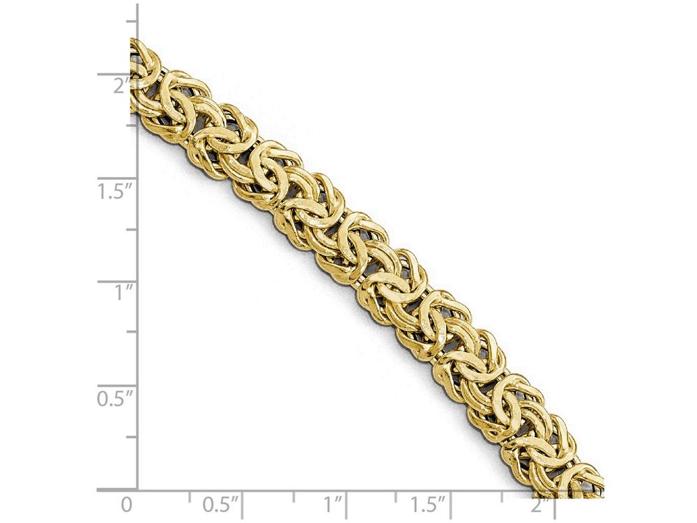 FJC Finejewelers 14k Yellow Gold Polished Fancy Link With Black Onyx Toggle Bracelet