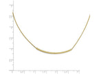 FJC Finejewelers 14k Yellow Gold Polished Bright Cut With 2in Ext. Necklace