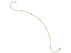 FJC Finejewelers 14 kt Two Tone Gold Polished Bright Cut With 1in Ext. Anklet