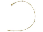 FJC Finejewelers 14k Yellow Gold Cz Polished With 1in Ext. Anklet