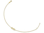 FJC Finejewelers 14k Yellow Gold Polished Infinity With 1in Ext. Anklet