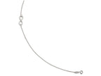 FJC Finejewelers 14k White Gold Polished Infinity With 1in Ext. Anklet