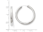 FJC Finejewelers Sterling Silver Rhodium-plated 3.5mm Tube Earrings