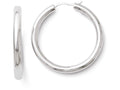 FJC Finejewelers Sterling Silver Rhodium-plated 3.5mm Tube Earrings