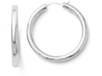 FJC Finejewelers Sterling Silver Rhodium-plated 3.5mm Tube Earrings