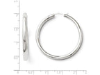 FJC Finejewelers Sterling Silver Rhodium-plated 3.5mm Tube Earrings