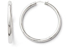 FJC Finejewelers Sterling Silver Rhodium-plated 3.5mm Tube Earrings