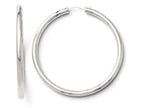 FJC Finejewelers Sterling Silver Rhodium-plated 3.5mm Tube Earrings