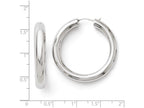 FJC Finejewelers Sterling Silver Rhodium-plated 5mm Tube Earrings