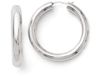FJC Finejewelers Sterling Silver Rhodium-plated 5mm Tube Earrings