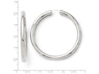 FJC Finejewelers Sterling Silver Rhodium-plated 5mm Tube Earrings
