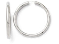 FJC Finejewelers Sterling Silver Rhodium-plated 5mm Tube Earrings