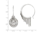 FJC Finejewelers Sterling Silver Polished And Laser-cut Hoop Earrings