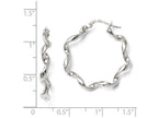 FJC Finejewelers Sterling Silver Polished Twisted Hoop Earrings