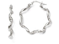 FJC Finejewelers Sterling Silver Polished Twisted Hoop Earrings