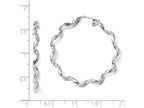 FJC Finejewelers Sterling Silver Polished Twisted Hoop Earrings