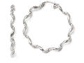 FJC Finejewelers Sterling Silver Polished Twisted Hoop Earrings