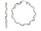 FJC Finejewelers Sterling Silver Polished Twisted Hoop Earrings