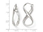 FJC Finejewelers Sterling Silver Polished Twisted Hoop Earrings