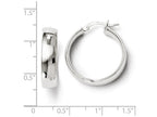 FJC Finejewelers Sterling Silver Polished Hinged Hoop Earrings