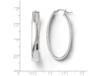 FJC Finejewelers Sterling Silver Polished Oval Hinged Hoop Earrings