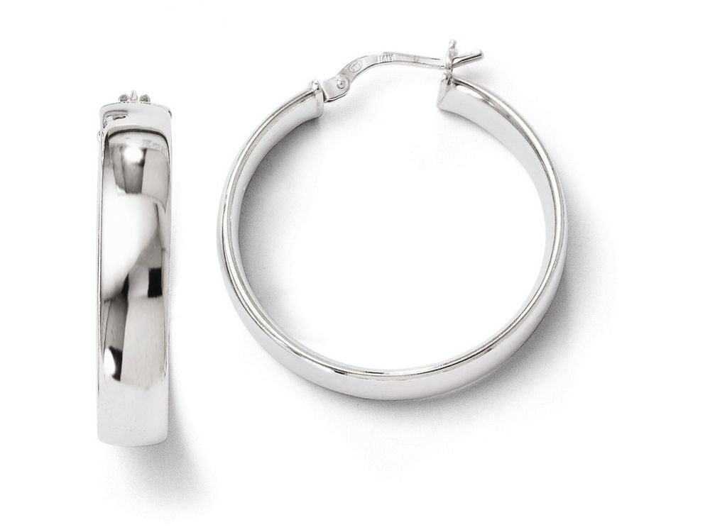 FJC Finejewelers Sterling Silver Polished Hinged Hoop Earrings
