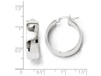 FJC Finejewelers Sterling Silver Polished Hinged Hoop Earrings