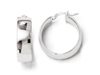 FJC Finejewelers Sterling Silver Polished Hinged Hoop Earrings