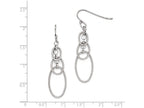 FJC Finejewelers Sterling Silver Textured Dangle Shepherd Hook Earrings