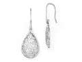 FJC Finejewelers Sterling Silver Polished Cut-out Teardrop Dangle Earrings