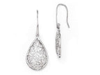 FJC Finejewelers Sterling Silver Polished Cut-out Teardrop Dangle Earrings
