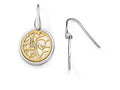 FJC Finejewelers Sterling Silver Gold-tone Mother Of Pearl Dangle Earrings