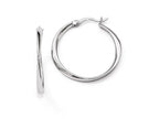 FJC Finejewelers Sterling Silver Polished Hoop Earrings