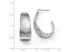 FJC Finejewelers Sterling Silver Polished And Textured Earrings