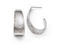 FJC Finejewelers Sterling Silver Polished And Textured Earrings