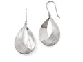 FJC Finejewelers Sterling Silver Polished And Textured Dangle Earrings