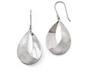 FJC Finejewelers Sterling Silver Polished And Textured Dangle Earrings