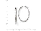 FJC Finejewelers Sterling Silver Polished Oval Hoop Earrings