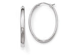 FJC Finejewelers Sterling Silver Polished Oval Hoop Earrings