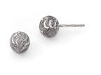 FJC Finejewelers Sterling Silver Laser-cut Ball Post Earrings