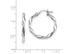 FJC Finejewelers Sterling Silver Polished Twisted Hoop Earrings