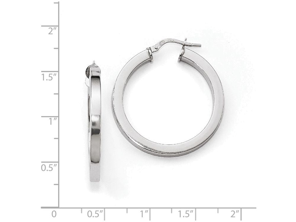 FJC Finejewelers Sterling Silver Polished Hoop Earrings