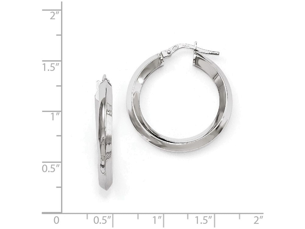FJC Finejewelers Sterling Silver Polished Hoop Earrings