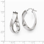 FJC Finejewelers Sterling Silver Polished Twisted Hoop Earrings